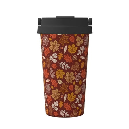 

Vsdgher Autumn Forest3 Coffee Mug Pobtable To Stainless Steel Coffee Tumbler Coffee Cups with Lids Thermos for Hot and Cold Drink