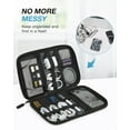 thumbnail image 2 of Electronics Organizer Travel Case, Small Cable Organizer Bag for Essentials, Tech Organizer as Accessories, Cord Organizer for Phone, Power Bank, SD Card, Black, 2 of 8