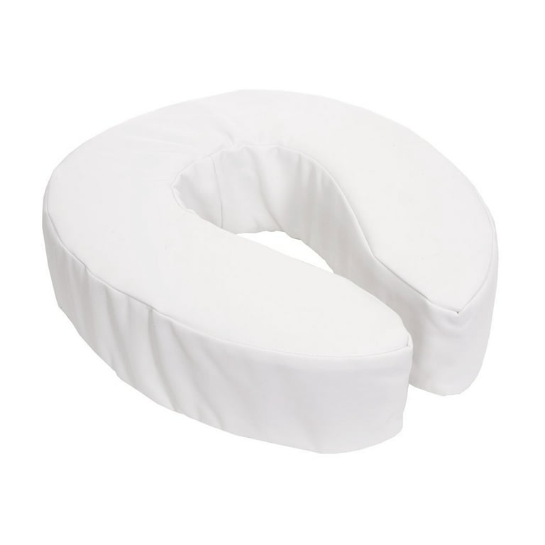 Essential Bath Safety Toilet Seat Riser, Padded, 2 Inch Thick