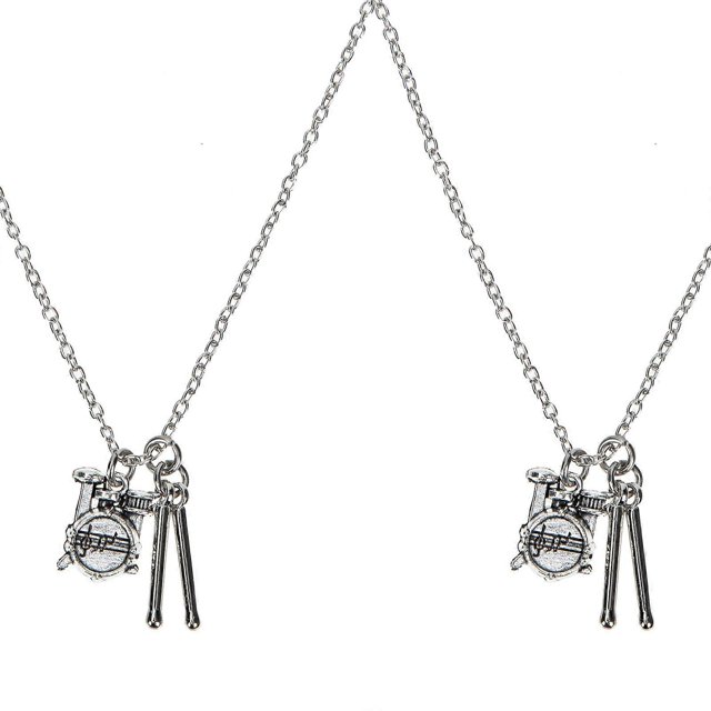 2 Pcs Pops Gifts Rock Drum Necklace Creative Drum Set Necklace Drummer Gifts Men Graduation Party Favor