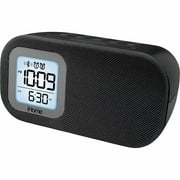 iHome iBT21BC Bluetooth Dual Alarm Clock, Black