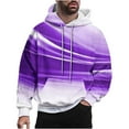 thumbnail image 2 of Yanghang Hoodies Men Casual Fashion Hooded Sweatshirts Round Neck Print Pullover Long Sleeve Tops Sweatshirt On Clearance, 2 of 6