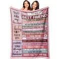 thumbnail image 1 of LHSHID Long Distance Friendship Gifts for Women Friends Gifts for Best Friends Women Best Friend Birthday Gifts for Women Friendship Unique Christmas Birthday BFF Bestie Gifts Blanket 30"x40", 1 of 7