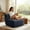 Deep Blue, variant on Single Cloud Sofa,Fireside Beanbag Chair Upholstered Floor Sofa Couch,Corduroy Boneless Couch for Small Spaces,Memory Foam Lounge Chair for Bedroom, Living Room, Blue