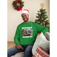 thumbnail image 2 of Retro Frogtown Record Store Christmas Graphic Men's Sweatshirt, 2 of 3