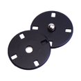 thumbnail image 5 of 10pcs Alloy Button Metal Hands Sew Buttons Coat Buckle Flat Buttons for Clothes (Black), 5 of 5