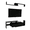 Ebony, variant on LeisureMod TV Stand in Stained MDF with Upper and Lower Shelf and Large Enclosed Drawer for Modern Home, Living Room Surrey Collection in Ebony