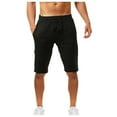 thumbnail image 1 of Shorts d'Été Décontractés et à la Mode en Coton et en Lin pour Hommes, 1 of 3