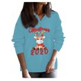 thumbnail image 1 of asdoklhq Womens Plus Size Tops Clearance,Women's Casual Long Sleeve Christmas Holiday Print Sweater Top Blouse, 1 of 6