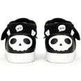 thumbnail image 6 of ikiki Skull  Crossbones Pirate Squeaky Toddler Shoes | Black/White, 6 of 9