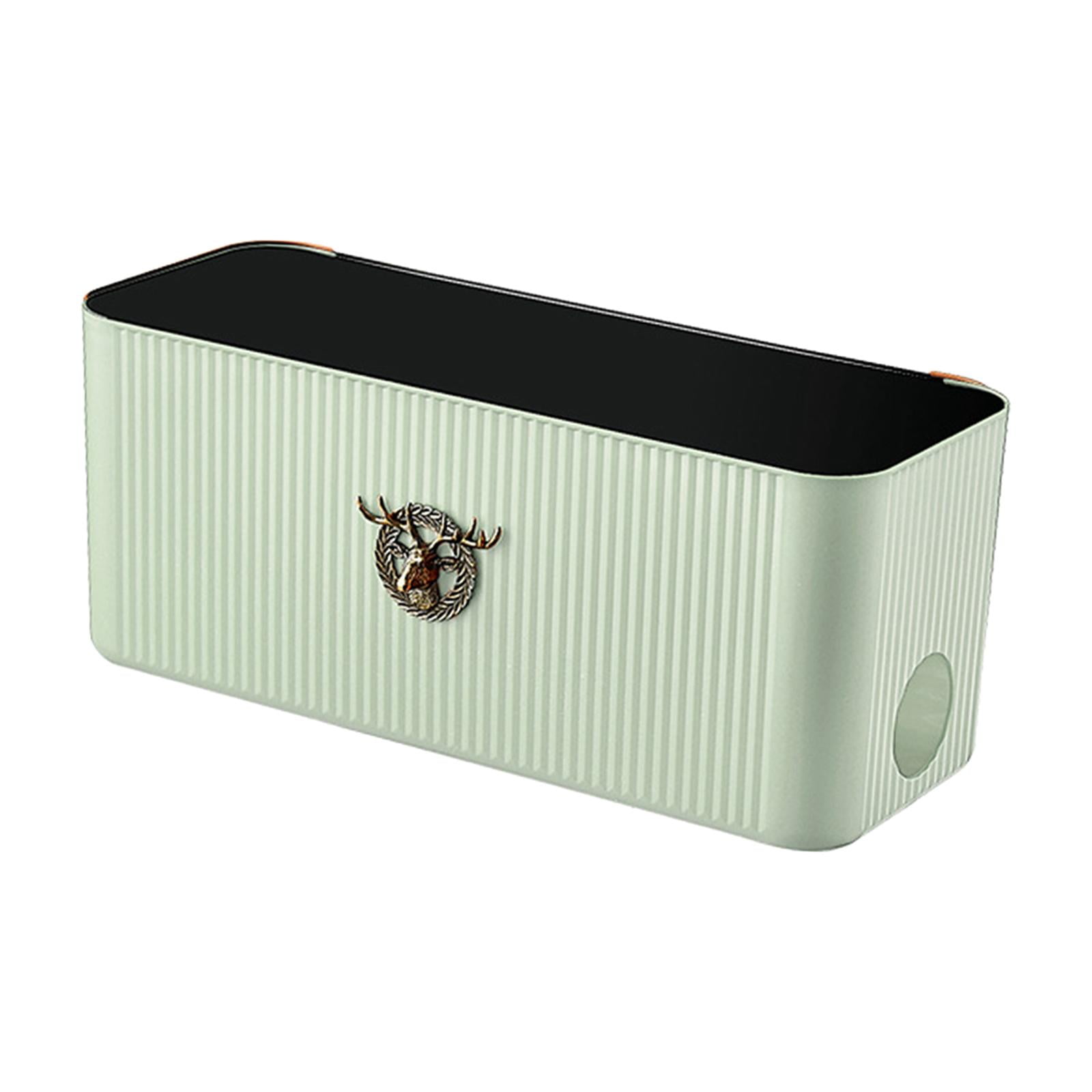 Wzmzjy Cable Management Box Storage Cord Organizer Wires Keeper for Kitchen Dining Room Light Green