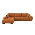 thumbnail image 4 of Canam L-shaped Upholstered Left Facing Chaise Sectional Sofa Caramel, 4 of 12