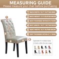 thumbnail image 2 of Furrygo Beige Dining Room Chair Covers Set of 6, Stretch Parson Chair Slipcover for Dining Room, Restaurant, Kitchen, Party, 2 of 7