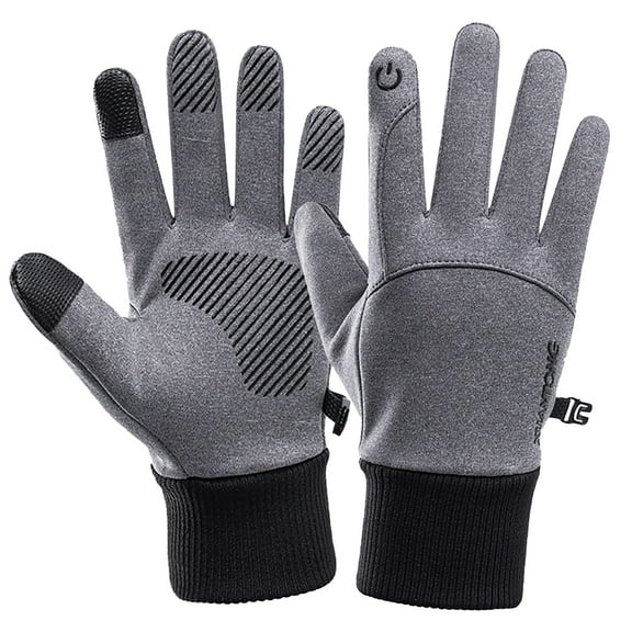 Weloille Winter Thickened Warmth And Velvet Non-slip Outdoor Ski Gloves
