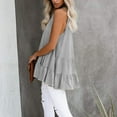 thumbnail image 6 of Aboser Babydoll Tank Tops for Women Sleeveless Summer Tops Dressy Casual Flowy Swing Shirts Ruffle Tiered Tanks Blouses, 6 of 7