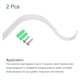 thumbnail image 4 of Hierro Pared Ganchos Colgantes Soporte 4.5 Pulgadas Interior Exterior para Colgantes Faroles Plantas y Luces (Blanco, Paquete de 2), 4 of 6