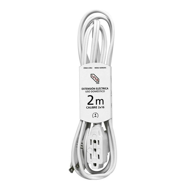 Extensión Eléctrica Iusa 2 M Blanco 619338