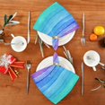 thumbnail image 4 of GZHJMY Rainbow Striped Napkins Table Decorations Napkin Set for Gift Giving, Dining, Parties 20 x 20in, 4 of 7