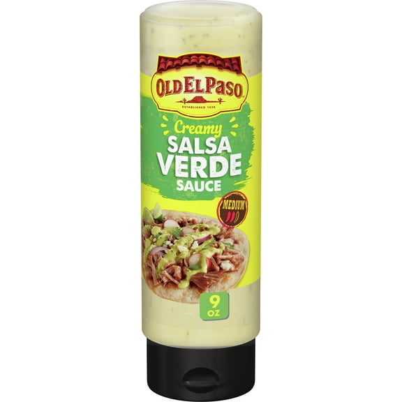 Old El Paso Taco Sauce - Creamy Salsa Verde, 9 oz. (Pack of 4)