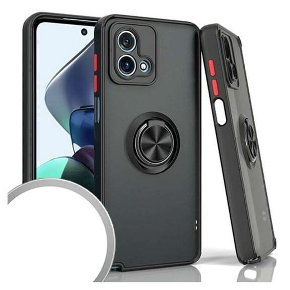 FOR Motorola Moto G STYLUS 5G 2023 O-Ring Cover Phone Case -Black