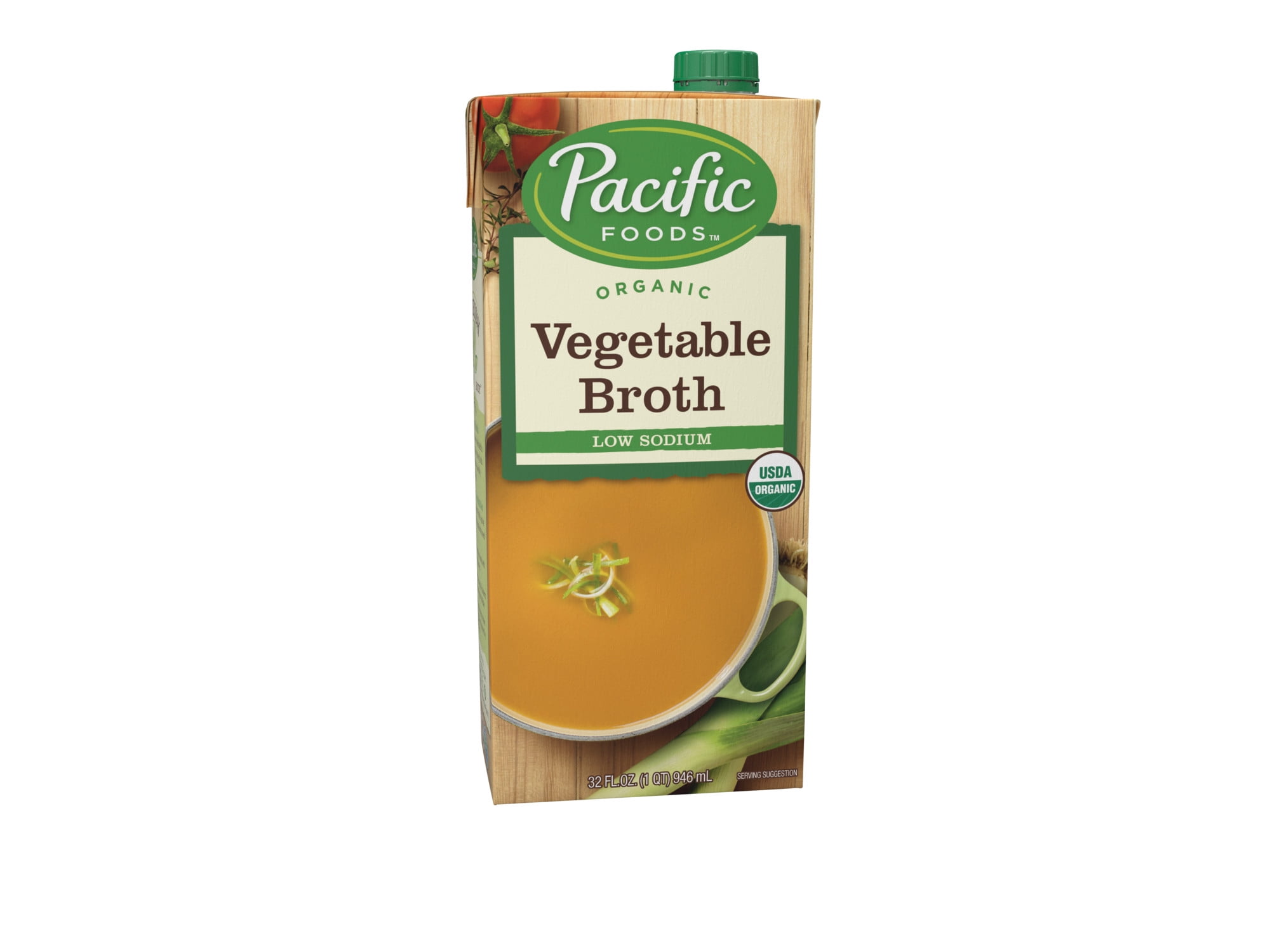 Pacific Foods Organic Vegetable Broth, Low Sodium, 32oz