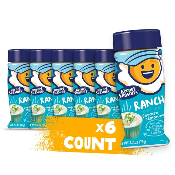 Kernel Season's Popcorn Seasoning, MFF30 Ranch, 2.7 Ounce (Pack of 6)