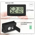 thumbnail image 5 of GJX 2 Pieces Thermometer,Wireless Humidity Meter for Home,Hygrometer for Accurate Readings,Black Embedded Digital,Black Embedded Digital Thermometer, 5 of 5