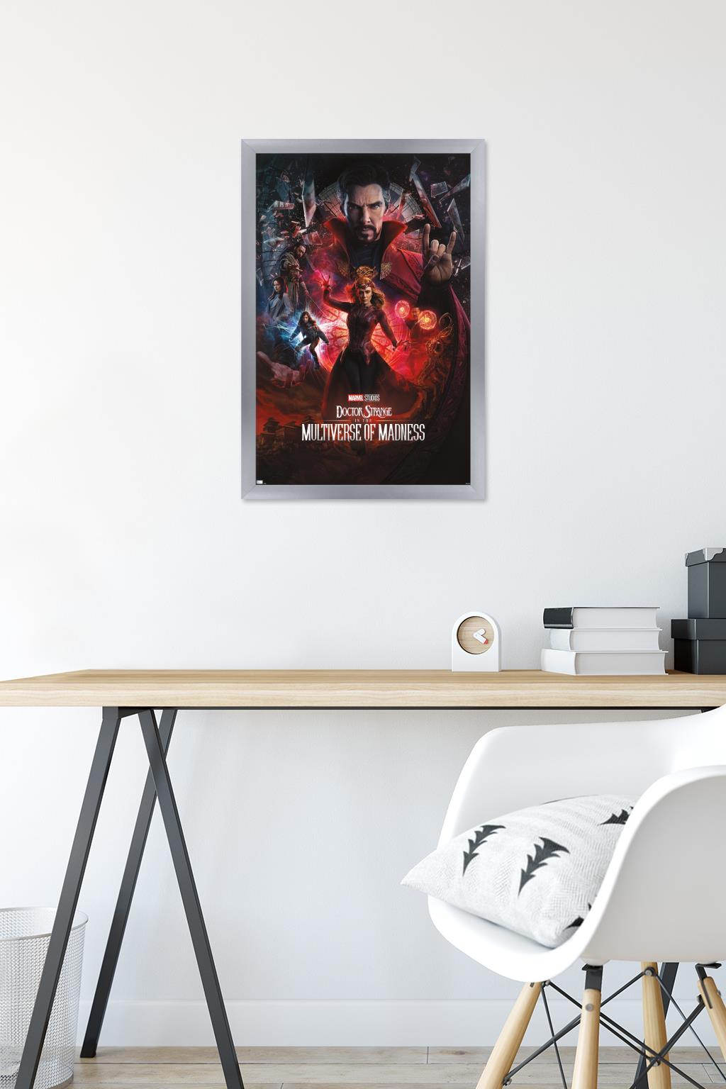 Marvel Doctor Strange in the Multiverse of Madness - One Sheet Variant Wall Poster, 14.725" x 22.375" Framed