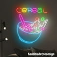 thumbnail image 3 of Handmadetneonsign Cereal Neon Wall Sign, Cereal Wall Art Decor, Breakfast Food Wall Decor, Kitchen Sign 58413, 3 of 5