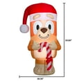thumbnail image 5 of Airblown Inflatables Christmas 5 Foot Bingo with Santa Hat and Candy Cane Bluey, 5 of 6