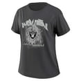 thumbnail image 2 of Women's WEAR by Erin Andrews Charcoal Las Vegas Raiders Boyfriend T-Shirt, 2 of 3