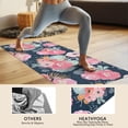 thumbnail image 4 of Pioneer Flower Floral Print Pattern Hot Yoga Mat Towel Non Slip for Hot Yoga - Quick-Drying Yoga Mat Cover with 4 Corner Pockets with Travel Bag - Hot Yoga Towel Non Slip 70"x26", 4 of 6