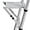 Silver - Adjustable Style, variant on Adjustable Ladder Platform for Painters, Extension Ladder Work Platform System, Anti-Slip Ladder Work Tray for Tools, Heavy Duty Ladder Accessory for Most Ladders, 400 lbs Capacity