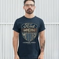 thumbnail image 3 of Tee Hunt Ford Motors Legendary Power T-Shirt Automotive Licensed Men's Tee, Navy Blue, 5X-Large, 3 of 5