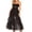Black, variant on LMLYSoH Women Sleeveless Tulle Dress Layered Ruffle Hem Summer Long Party Dress for Cocktail Beach Streetwear