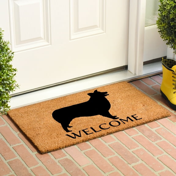 Calloway Mills Border Collie Outdoor Doormat 24" x 36"