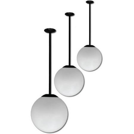 

Dabmar Lighting D7514-24-B 18 in. 120 V 50 watts Ceiling Globe Fixture 24 in. Drop with High Pressure Sodium Lamp Black
