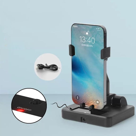 Mobile Phone Automatic Step Shaker Desk Mute Swing Mobile Phone Stand