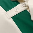 thumbnail image 5 of FchengtaiS Men's Striped Golf Shirts Long Sleeve 2-Button Turndown Collar T-Shirts Casual Business Spring Fall Outdoor Wear, 5 of 7