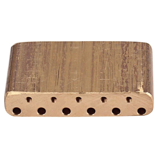 Toystoory Bloque de trémolo resistente al agua, trémolos Strat, bloque de latón de alta dureza, placa Base reutilizable, pieza de puente de Accesorios para instrumentos musicales