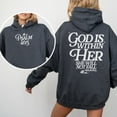 thumbnail image 4 of God Is Within Her She Will Not Fall Hoodie, Psalm 46:5 Coquette Christian Hoodie, Faith Sweatshirt for Women, Jesus Hoodie, Bible Verse Shirt, Christian Gift, 4 of 6