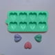 thumbnail image 1 of Juego de moldes de silicona con forma de corazón para tartas | Herramienta para hacer pudines con forma de corazón para hornear, chocolate, gelatina y cubitos de hielo | Antiadherente, apto para uso, 1 of 9
