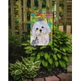 thumbnail image 2 of Carolines Treasures SS4827-FLAG-PARENT Maltese Easter Eggtravaganza Flag  multicolor, 2 of 2