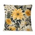 thumbnail image 2 of Designart "Vintage Floral Renaissance" Botanical Printed Throw Pillow, 2 of 5