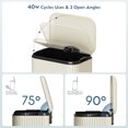 thumbnail image 5 of LAZY BUDDY 13.2 Gal Stainless Steel Kitchen Trash can with Soft-Close Lid, Inner Bucket & Rear Handle, 5 of 8