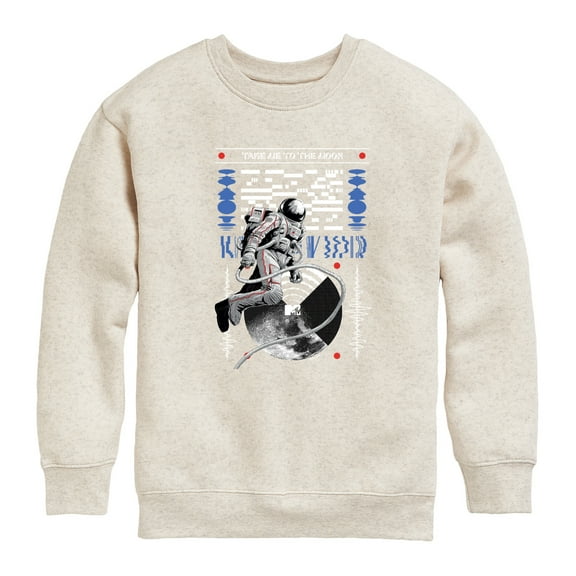MTV - Take Me To The Moon Person - Toddler & Youth Crewneck Fleece Sweatshirt