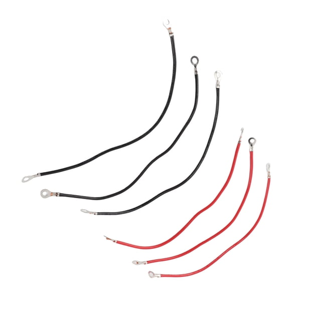Cables De Inversor De Corriente, Cobre Puro De 25 Cm, Cables De Inversor De Batería Seguros, 6 Piezas De Conductividad Estable Para Bicicleta Eléctrica