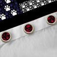 thumbnail image 4 of Manfei Patriotic Paw Print Kitchen Curtains, US Flag Stripe Black Out Curtains Pack of 2 (42x63 Each), Red White Blue, 4 of 6