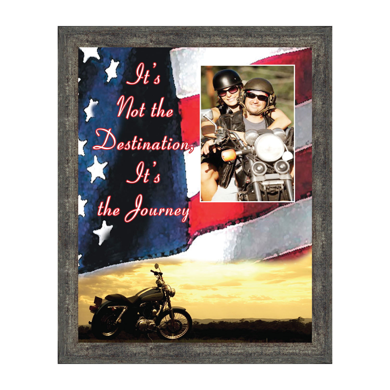 Harley Davidson motor cycle Man cave flags motor bikes poster print mancaveideas