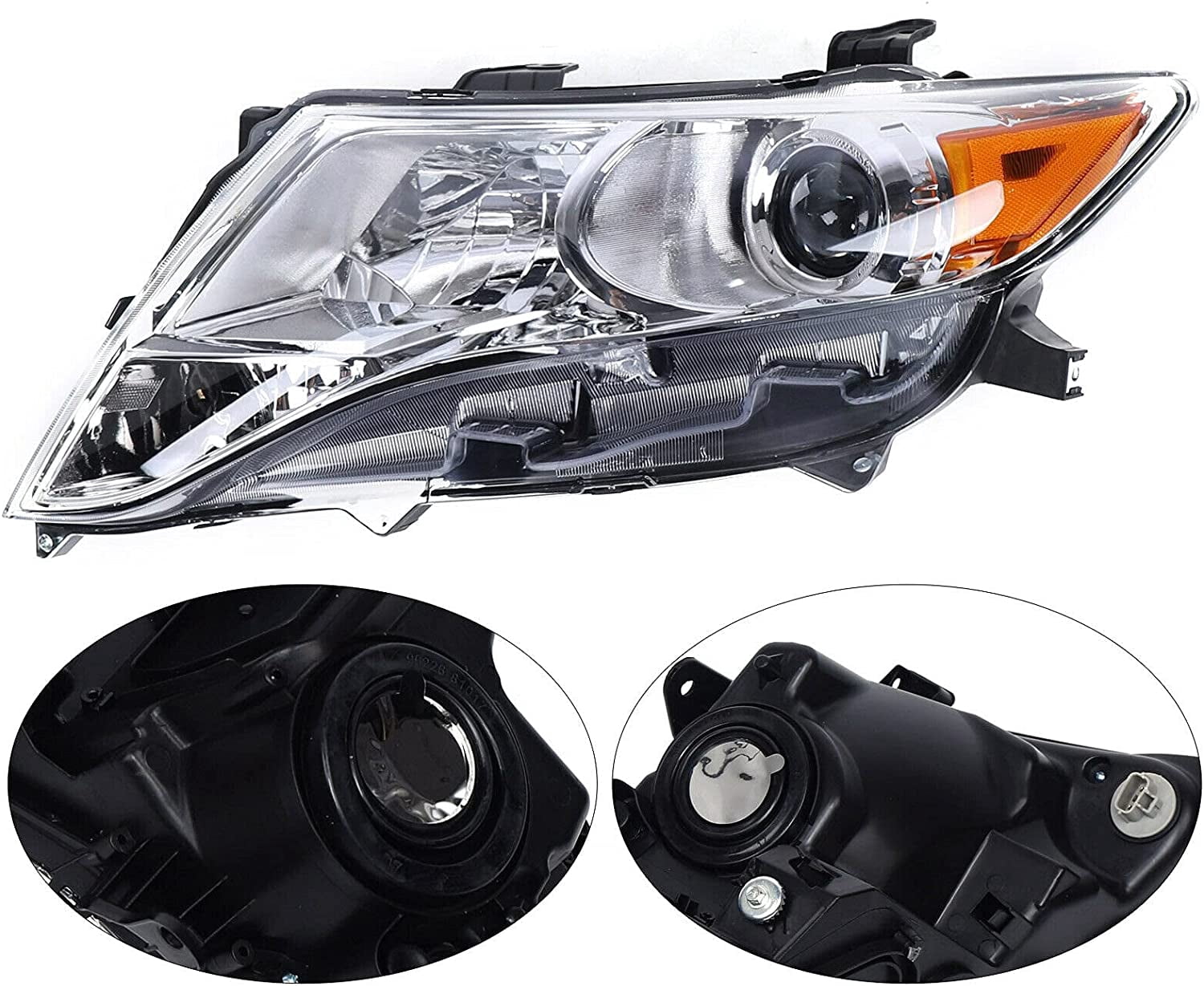 Denset Halogen Headlights Headlamps Assembly For 2009-2016 Toyo-ta Venza Left + Right Side